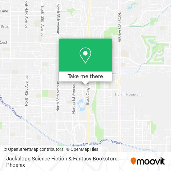 Mapa de Jackalope Science Fiction & Fantasy Bookstore