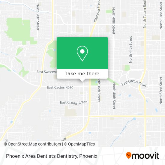 Phoenix Area Dentists Dentistry map
