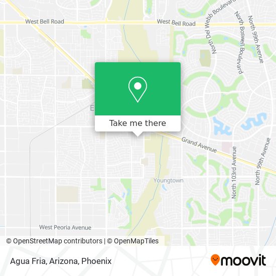 Agua Fria, Arizona map