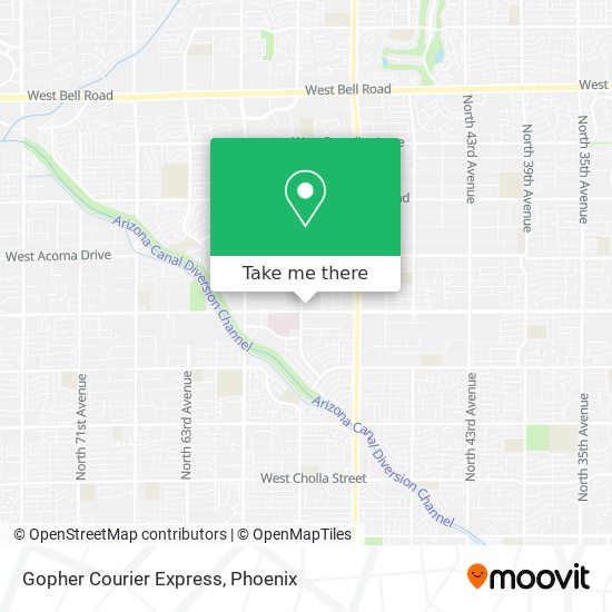 Gopher Courier Express map