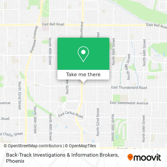 Back-Track Investigations & Information Brokers map