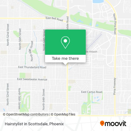 Hairstylist in Scottsdale map