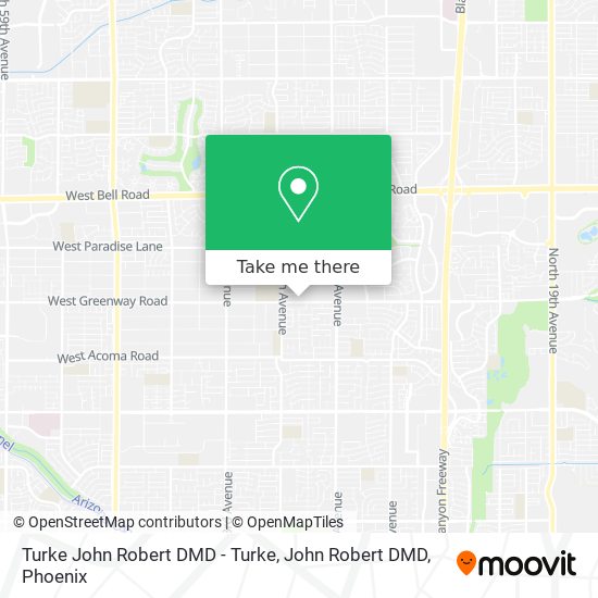 Turke John Robert DMD - Turke, John Robert DMD map