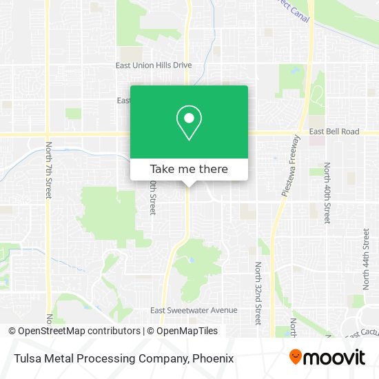 Mapa de Tulsa Metal Processing Company