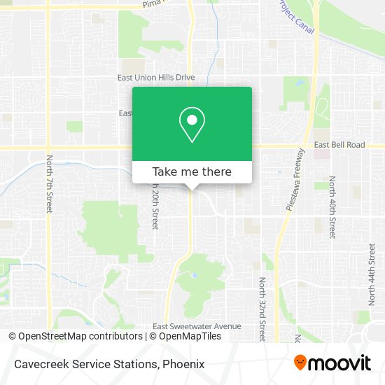 Cavecreek Service Stations map