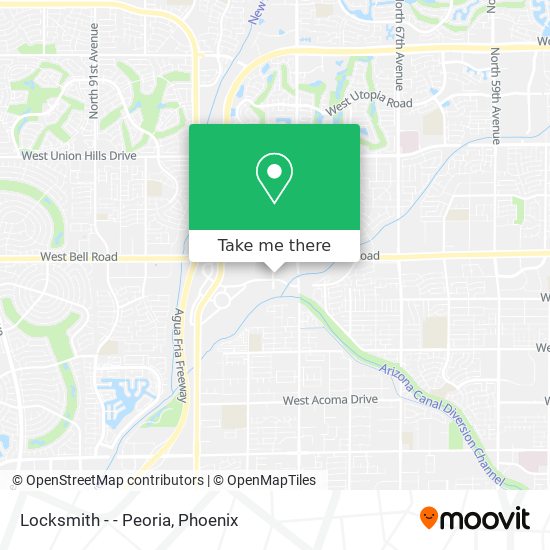 Locksmith - - Peoria map