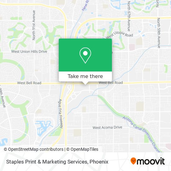 Staples Print & Marketing Services map