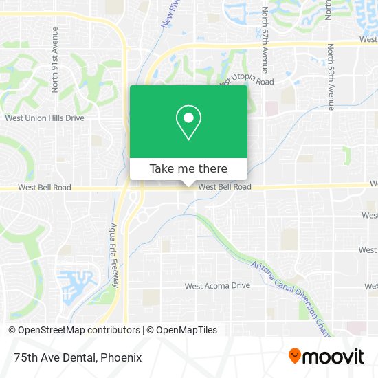 75th Ave Dental map