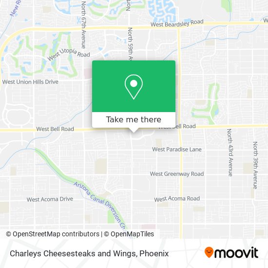 Mapa de Charleys Cheesesteaks and Wings