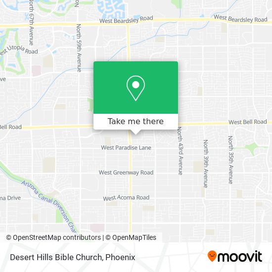 Desert Hills Bible Church map