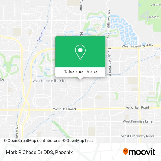 Mark R Chase Dr DDS map