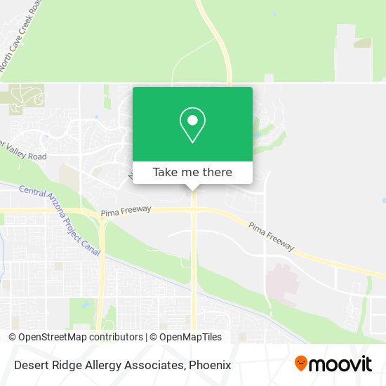 Mapa de Desert Ridge Allergy Associates