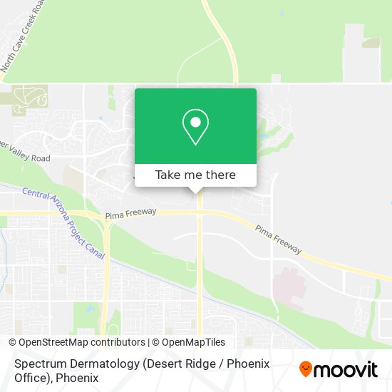 Mapa de Spectrum Dermatology (Desert Ridge / Phoenix Office)