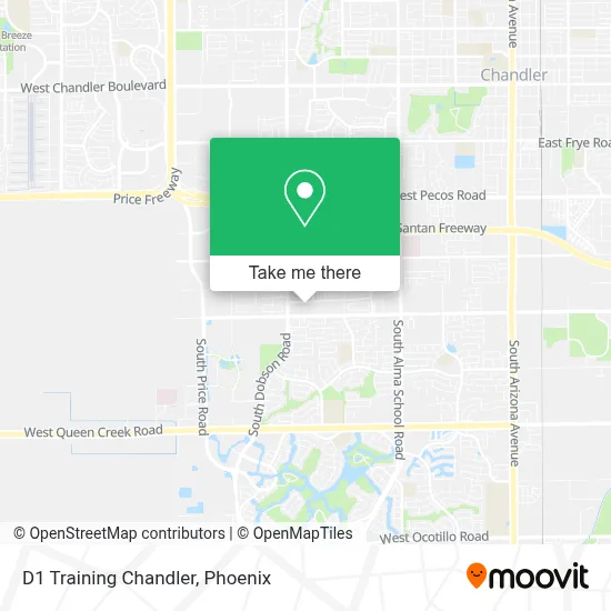 D1 Training Chandler map