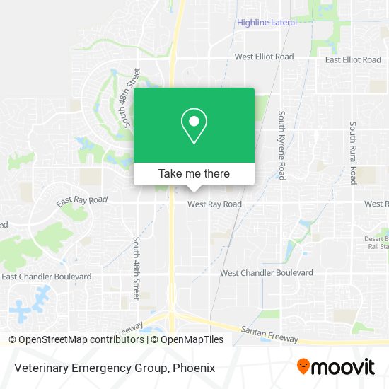 Veterinary Emergency Group map