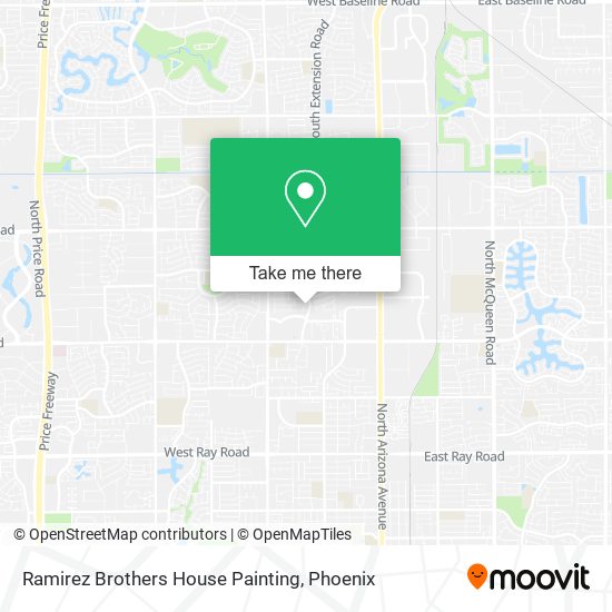 Ramirez Brothers House Painting map