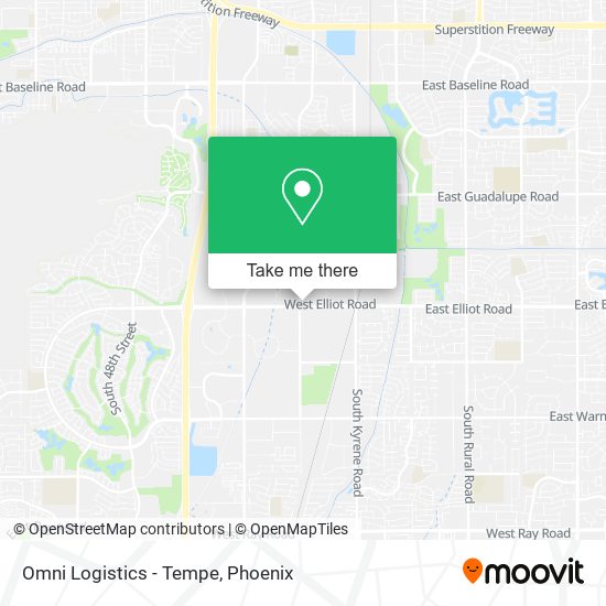 Omni Logistics - Tempe map