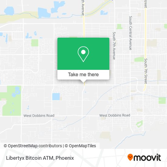 Mapa de Libertyx Bitcoin ATM