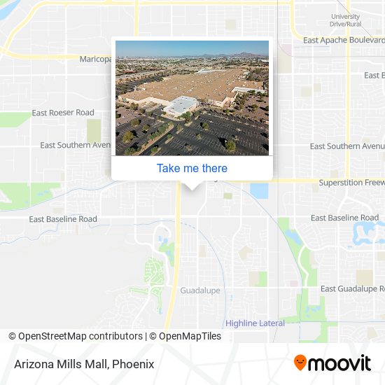 Mapa de Arizona Mills Mall