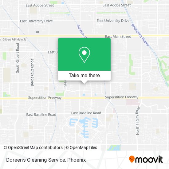 Doreen's Cleaning Service map