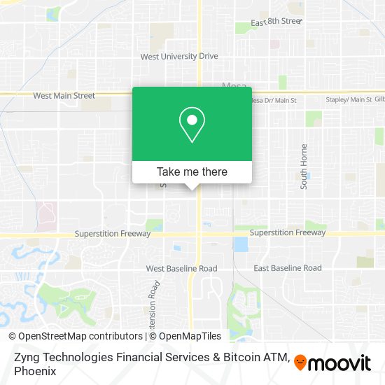 Mapa de Zyng Technologies Financial Services & Bitcoin ATM