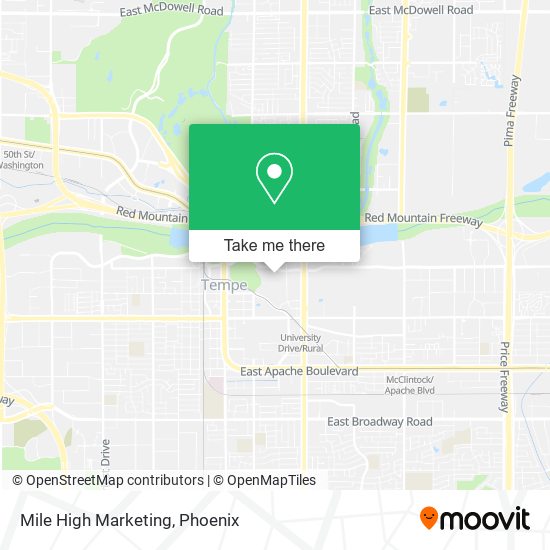 Mile High Marketing map