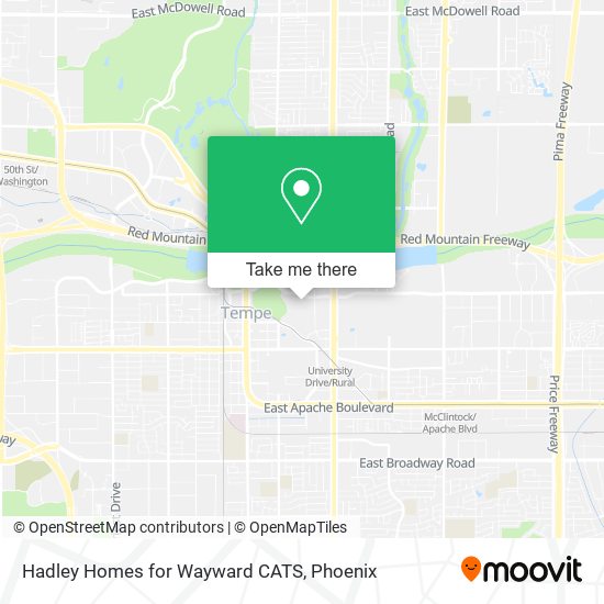 Mapa de Hadley Homes for Wayward CATS