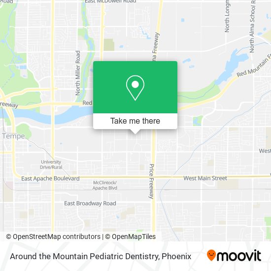 Around the Mountain Pediatric Dentistry map