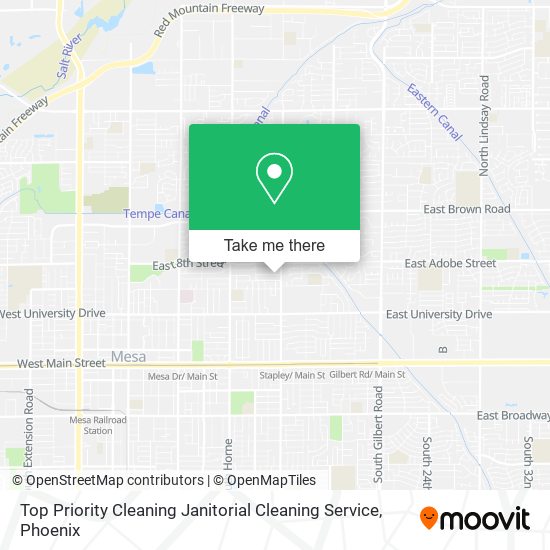 Top Priority Cleaning Janitorial Cleaning Service map