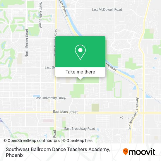 Southwest Ballroom Dance Teachers Academy map