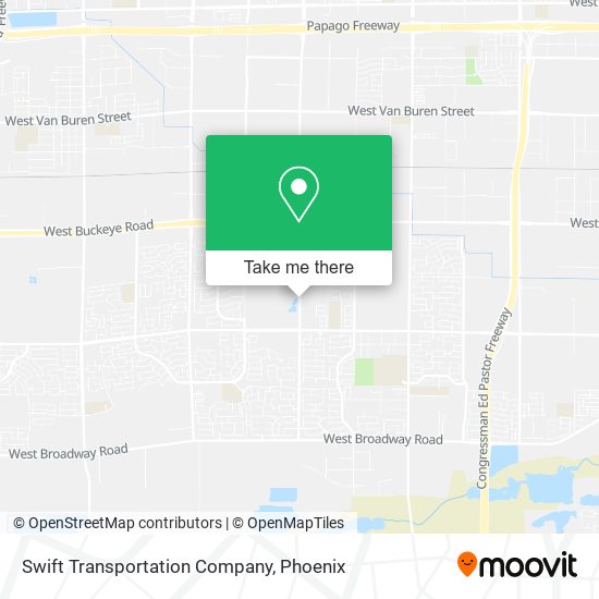 Swift Transportation Company map