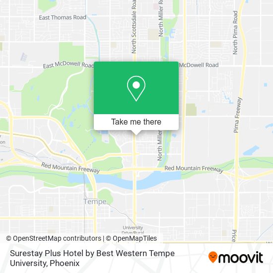 Surestay Plus Hotel by Best Western Tempe University map
