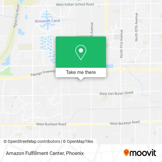 Amazon Fulfillment Center map