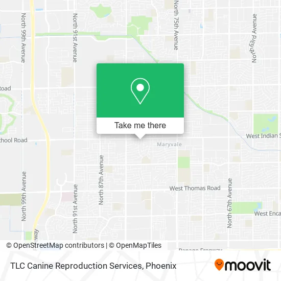 TLC Canine Reproduction Services map