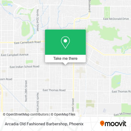Arcadia Old Fashioned Barbershop map