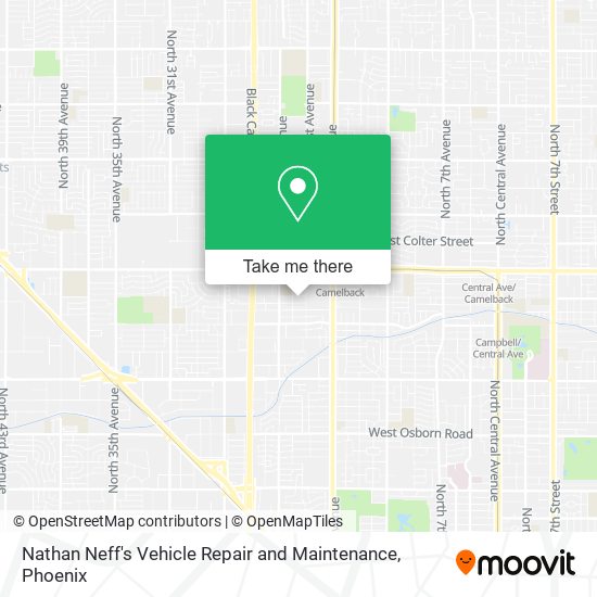 Nathan Neff's Vehicle Repair and Maintenance map