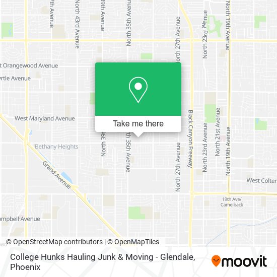 Mapa de College Hunks Hauling Junk & Moving - Glendale