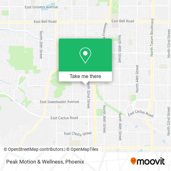 Peak Motion & Wellness map