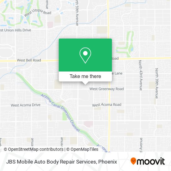 JBS Mobile Auto Body Repair Services map