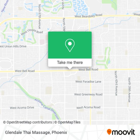 Glendale Thai Massage map