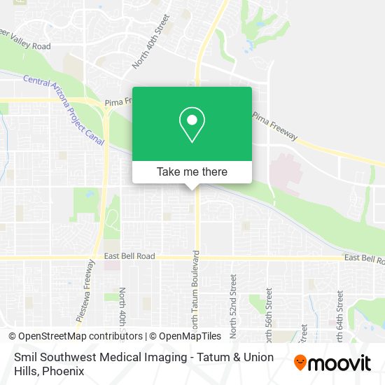 Smil Southwest Medical Imaging - Tatum & Union Hills map