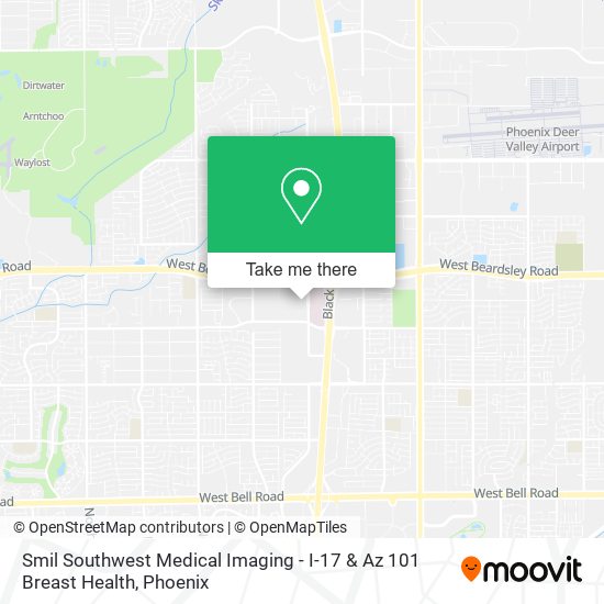 Mapa de Smil Southwest Medical Imaging - I-17 & Az 101 Breast Health
