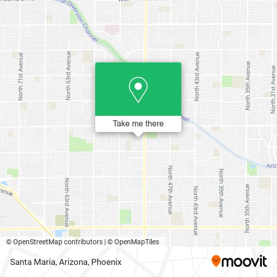 Mapa de Santa Maria, Arizona