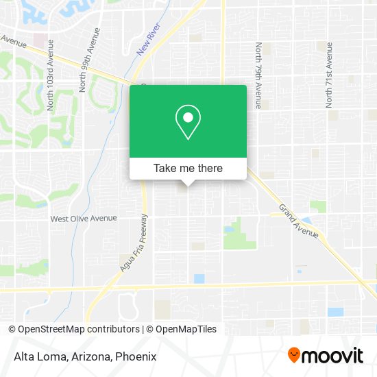 Alta Loma, Arizona map
