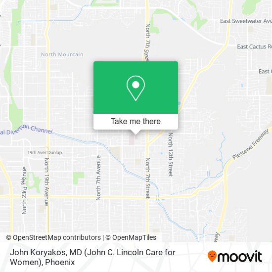 John Koryakos, MD (John C. Lincoln Care for Women) map
