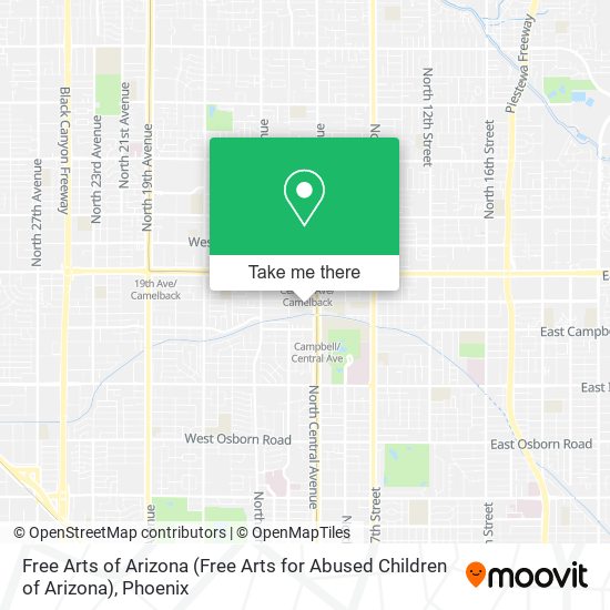 Mapa de Free Arts of Arizona (Free Arts for Abused Children of Arizona)