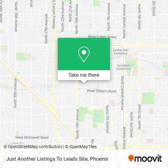 Mapa de Just Another Listings To Leads Site
