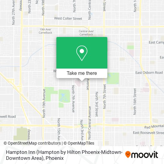 Hampton Inn (Hampton by Hilton Phoenix-Midtown-Downtown Area) map