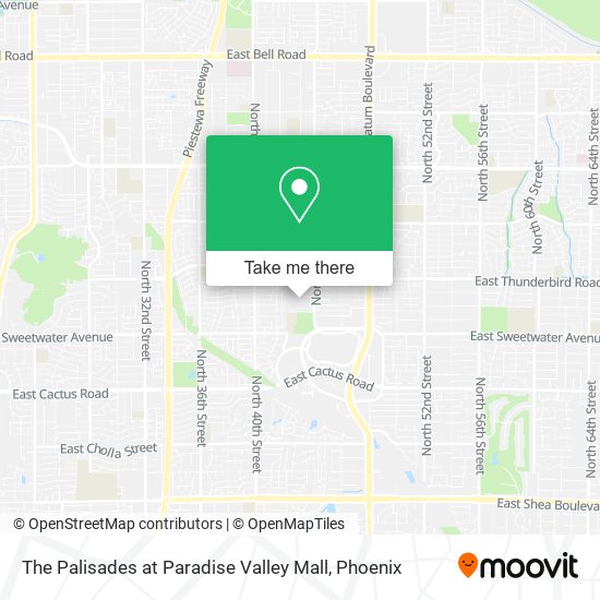 The Palisades at Paradise Valley Mall map