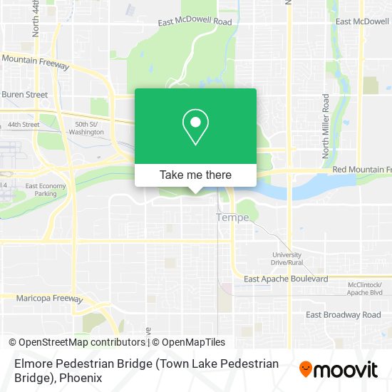 Mapa de Elmore Pedestrian Bridge (Town Lake Pedestrian Bridge)